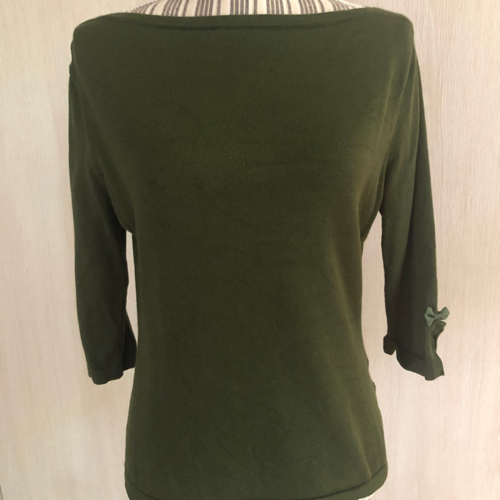 Dancing Days By Banned Women Green 3/4 Sleeve L